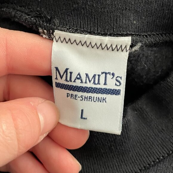 Vintage 90s Maine Seacoast Sweatshirt Large Black Crewneck Embroidered Lobsters - Picture 4 of 5